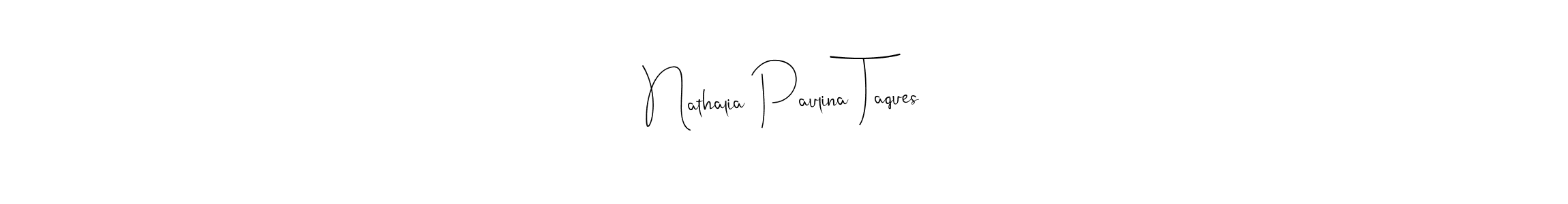 You can use this online signature creator to create a handwritten signature for the name Nathalia Paulina Taques. This is the best online autograph maker. Nathalia Paulina Taques signature style 4 images and pictures png