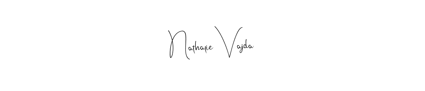 Make a beautiful signature design for name Nathalie Vajda. With this signature (Andilay-7BmLP) style, you can create a handwritten signature for free. Nathalie Vajda signature style 4 images and pictures png