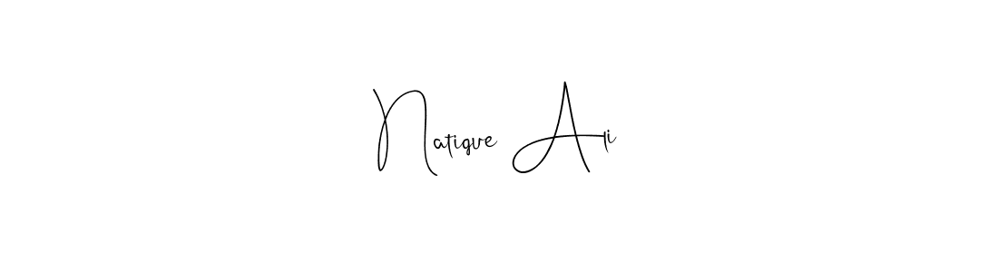 Once you've used our free online signature maker to create your best signature Andilay-7BmLP style, it's time to enjoy all of the benefits that Natique Ali name signing documents. Natique Ali signature style 4 images and pictures png