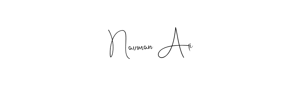 You should practise on your own different ways (Andilay-7BmLP) to write your name (Nauman Ali) in signature. don't let someone else do it for you. Nauman Ali signature style 4 images and pictures png