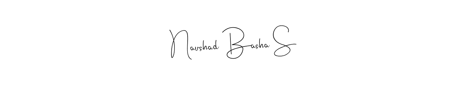 Make a beautiful signature design for name Naushad Basha S. Use this online signature maker to create a handwritten signature for free. Naushad Basha S signature style 4 images and pictures png