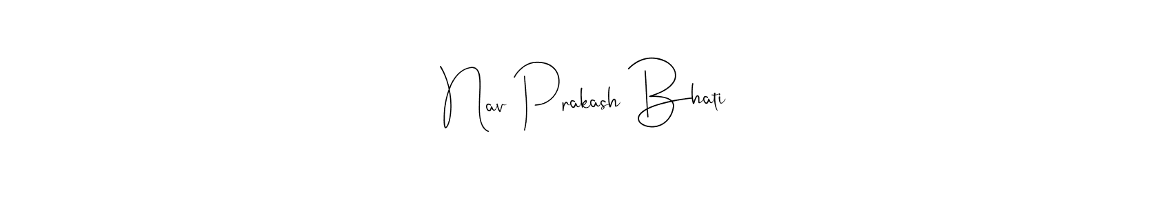 Also You can easily find your signature by using the search form. We will create Nav Prakash Bhati name handwritten signature images for you free of cost using Andilay-7BmLP sign style. Nav Prakash Bhati signature style 4 images and pictures png