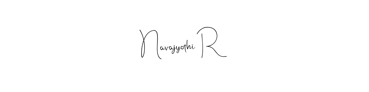 How to make Navajyothi R signature? Andilay-7BmLP is a professional autograph style. Create handwritten signature for Navajyothi R name. Navajyothi R signature style 4 images and pictures png