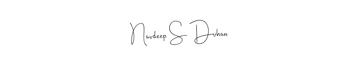 if you are searching for the best signature style for your name Navdeep S Duhan. so please give up your signature search. here we have designed multiple signature styles  using Andilay-7BmLP. Navdeep S Duhan signature style 4 images and pictures png