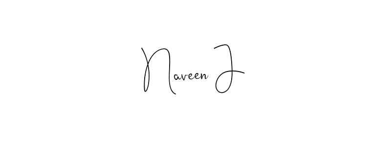 Make a beautiful signature design for name Naveen J. With this signature (Andilay-7BmLP) style, you can create a handwritten signature for free. Naveen J signature style 4 images and pictures png