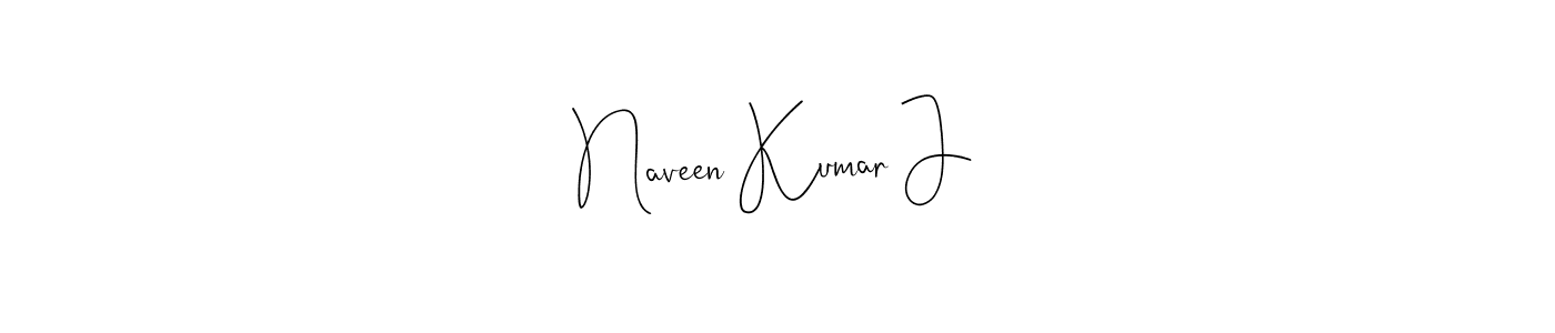 Create a beautiful signature design for name Naveen Kumar J. With this signature (Andilay-7BmLP) fonts, you can make a handwritten signature for free. Naveen Kumar J signature style 4 images and pictures png