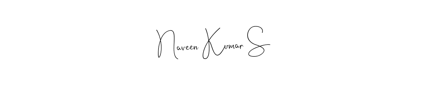 Also we have Naveen Kumar S name is the best signature style. Create professional handwritten signature collection using Andilay-7BmLP autograph style. Naveen Kumar S signature style 4 images and pictures png