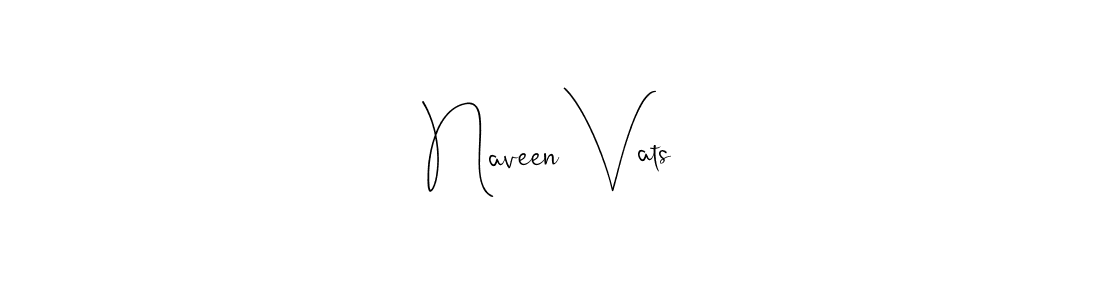 How to make Naveen Vats signature? Andilay-7BmLP is a professional autograph style. Create handwritten signature for Naveen Vats name. Naveen Vats signature style 4 images and pictures png