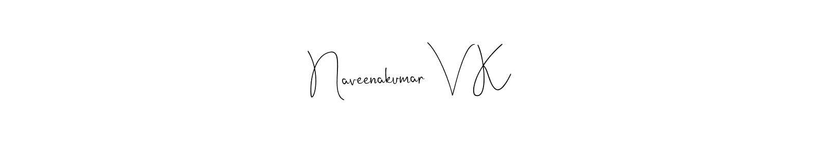 Andilay-7BmLP is a professional signature style that is perfect for those who want to add a touch of class to their signature. It is also a great choice for those who want to make their signature more unique. Get Naveenakumar V K name to fancy signature for free. Naveenakumar V K signature style 4 images and pictures png