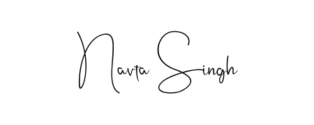 Upgrade your professional image with Navta Singh signature created with Andilay-7BmLP font. Fast, free, and watermark-free download. Navta Singh signature style 4 images and pictures png