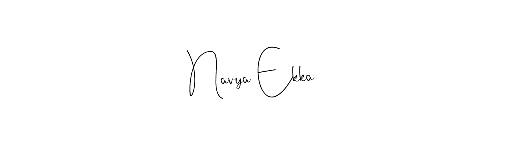 How to make Navya Ekka signature? Andilay-7BmLP is a professional autograph style. Create handwritten signature for Navya Ekka name. Navya Ekka signature style 4 images and pictures png