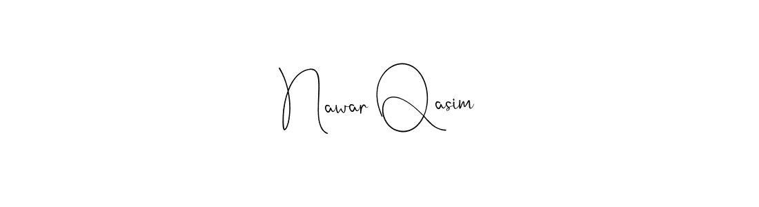 You should practise on your own different ways (Andilay-7BmLP) to write your name (Nawar Qasim) in signature. don't let someone else do it for you. Nawar Qasim signature style 4 images and pictures png