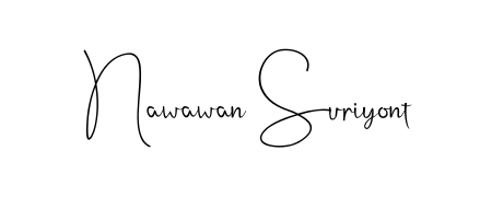 Use a signature maker to create a handwritten signature online. With this signature software, you can design (Andilay-7BmLP) your own signature for name Nawawan Suriyont. Nawawan Suriyont signature style 4 images and pictures png
