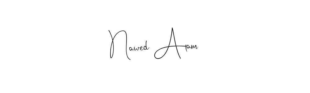 Use a signature maker to create a handwritten signature online. With this signature software, you can design (Andilay-7BmLP) your own signature for name Nawed Alam. Nawed Alam signature style 4 images and pictures png