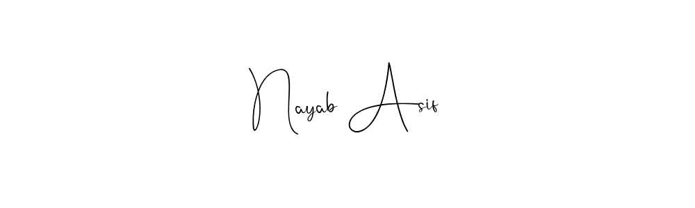 See photos of Nayab Asif official signature by Spectra . Check more albums & portfolios. Read reviews & check more about Andilay-7BmLP font. Nayab Asif signature style 4 images and pictures png