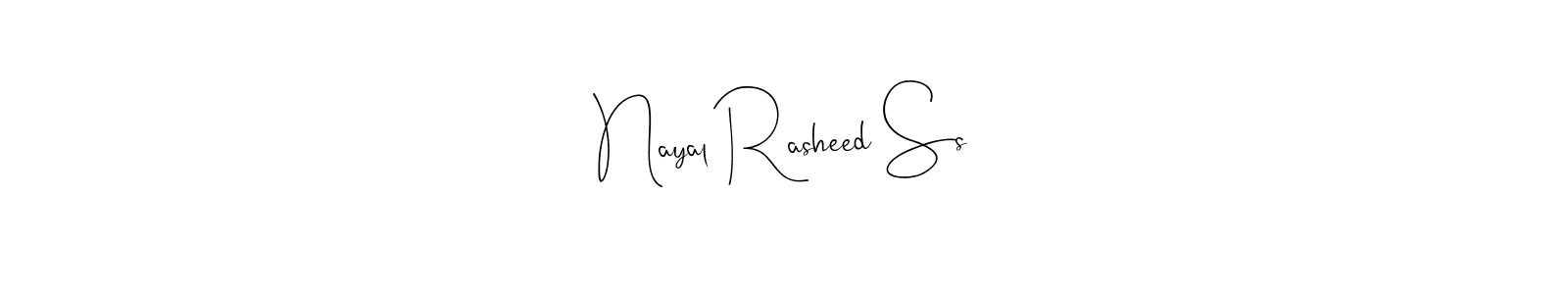 See photos of Nayal Rasheed Ss official signature by Spectra . Check more albums & portfolios. Read reviews & check more about Andilay-7BmLP font. Nayal Rasheed Ss signature style 4 images and pictures png