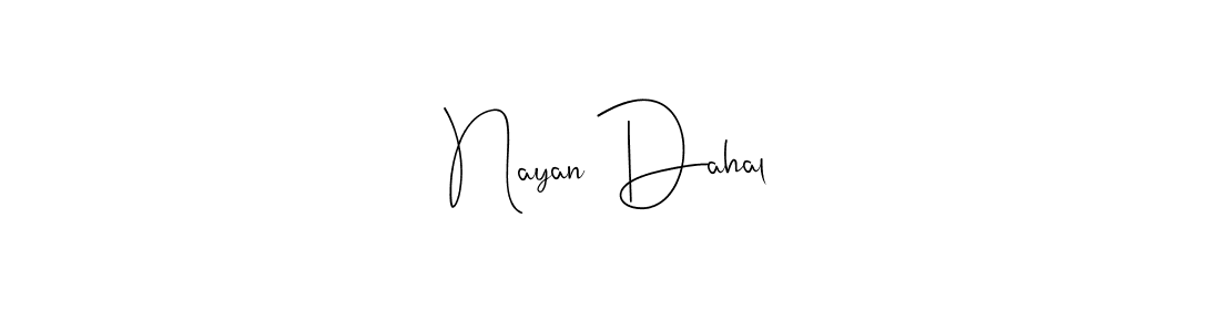 Nayan Dahal stylish signature style. Best Handwritten Sign (Andilay-7BmLP) for my name. Handwritten Signature Collection Ideas for my name Nayan Dahal. Nayan Dahal signature style 4 images and pictures png