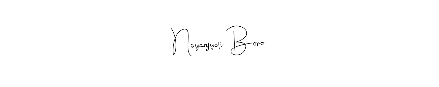 Make a beautiful signature design for name Nayanjyoti Boro. With this signature (Andilay-7BmLP) style, you can create a handwritten signature for free. Nayanjyoti Boro signature style 4 images and pictures png