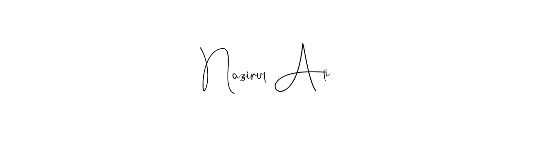 Also You can easily find your signature by using the search form. We will create Nazirul Ali name handwritten signature images for you free of cost using Andilay-7BmLP sign style. Nazirul Ali signature style 4 images and pictures png