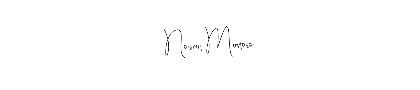 The best way (Andilay-7BmLP) to make a short signature is to pick only two or three words in your name. The name Nazrul Mustafa include a total of six letters. For converting this name. Nazrul Mustafa signature style 4 images and pictures png