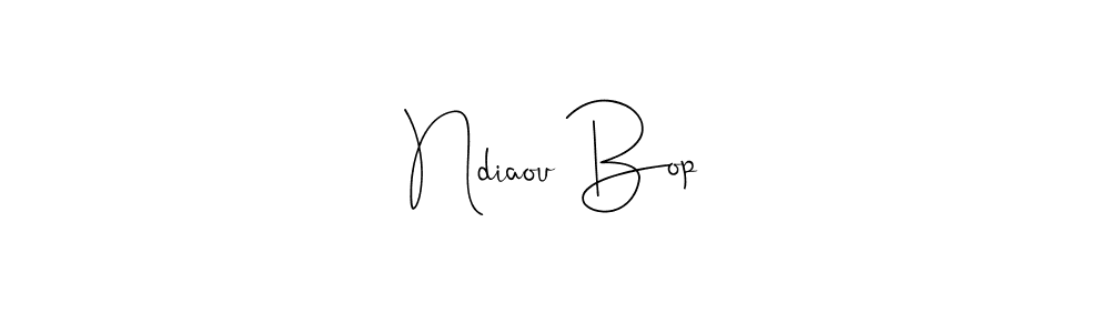 if you are searching for the best signature style for your name Ndiaou Bop. so please give up your signature search. here we have designed multiple signature styles  using Andilay-7BmLP. Ndiaou Bop signature style 4 images and pictures png