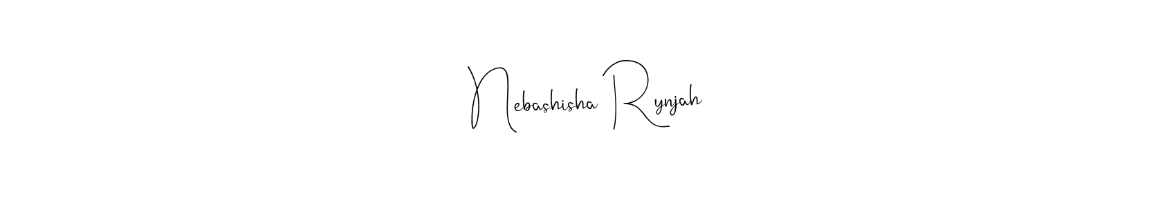 How to make Nebashisha Rynjah signature? Andilay-7BmLP is a professional autograph style. Create handwritten signature for Nebashisha Rynjah name. Nebashisha Rynjah signature style 4 images and pictures png