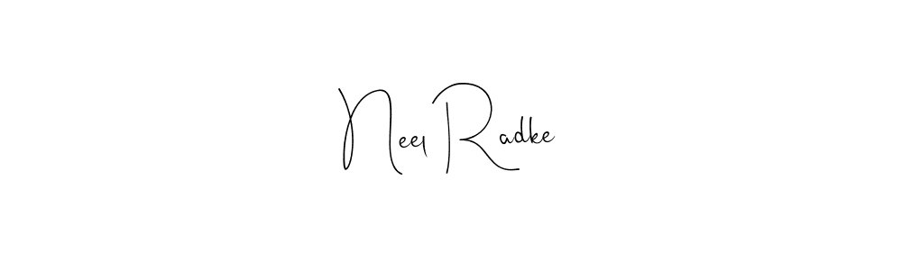 Andilay-7BmLP is a professional signature style that is perfect for those who want to add a touch of class to their signature. It is also a great choice for those who want to make their signature more unique. Get Neel Radke name to fancy signature for free. Neel Radke signature style 4 images and pictures png