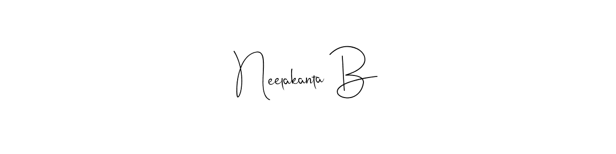 Neelakanta B stylish signature style. Best Handwritten Sign (Andilay-7BmLP) for my name. Handwritten Signature Collection Ideas for my name Neelakanta B. Neelakanta B signature style 4 images and pictures png