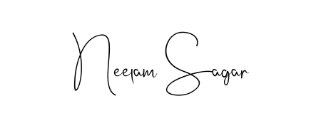 The Andilay-7BmLP handwriting style adds charm and authenticity to name Neelam Sagar. A wonderful choice for personal thank-you notes. Neelam Sagar signature style 4 images and pictures png