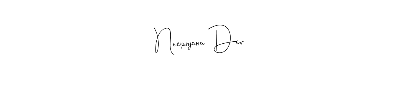 How to make Neelanjana Dev name signature. Use Andilay-7BmLP style for creating short signs online. This is the latest handwritten sign. Neelanjana Dev signature style 4 images and pictures png