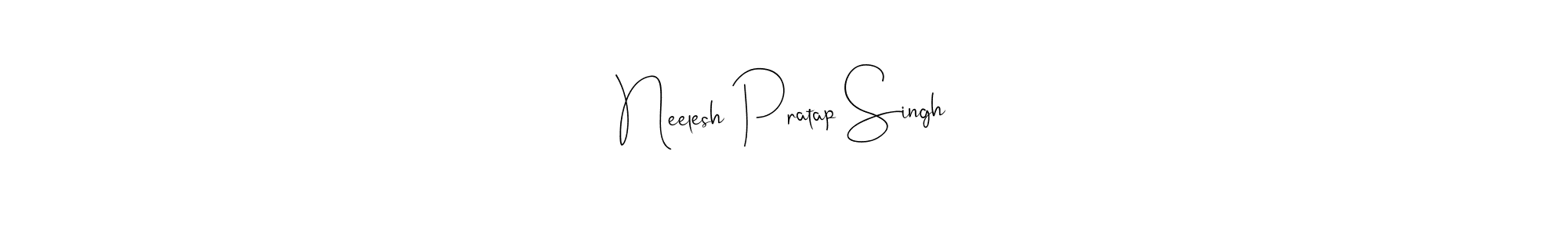 if you are searching for the best signature style for your name Neelesh Pratap Singh. so please give up your signature search. here we have designed multiple signature styles  using Andilay-7BmLP. Neelesh Pratap Singh signature style 4 images and pictures png