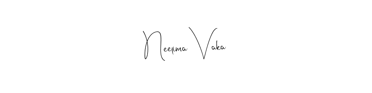 Make a beautiful signature design for name Neelima Vaka. Use this online signature maker to create a handwritten signature for free. Neelima Vaka signature style 4 images and pictures png