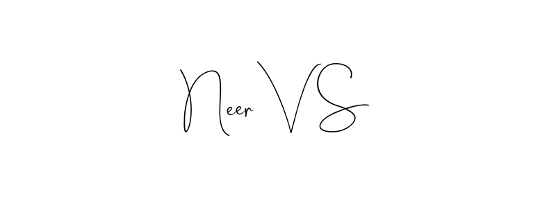 Use a signature maker to create a handwritten signature online. With this signature software, you can design (Andilay-7BmLP) your own signature for name Neer V S. Neer V S signature style 4 images and pictures png