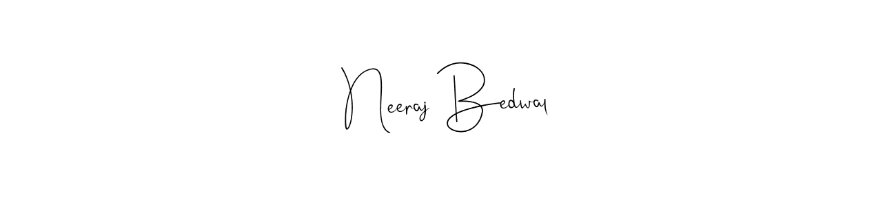 Use a signature maker to create a handwritten signature online. With this signature software, you can design (Andilay-7BmLP) your own signature for name Neeraj Bedwal. Neeraj Bedwal signature style 4 images and pictures png