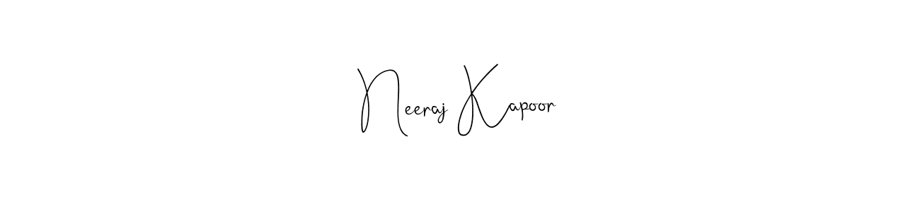 Also You can easily find your signature by using the search form. We will create Neeraj Kapoor name handwritten signature images for you free of cost using Andilay-7BmLP sign style. Neeraj Kapoor signature style 4 images and pictures png