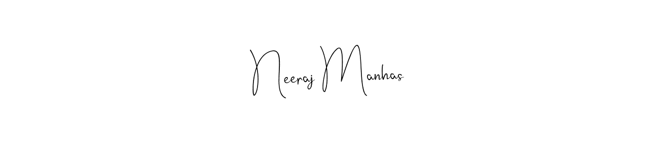 Design your own signature with our free online signature maker. With this signature software, you can create a handwritten (Andilay-7BmLP) signature for name Neeraj Manhas. Neeraj Manhas signature style 4 images and pictures png