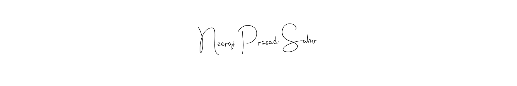 Make a beautiful signature design for name Neeraj Prasad Sahu. Use this online signature maker to create a handwritten signature for free. Neeraj Prasad Sahu signature style 4 images and pictures png