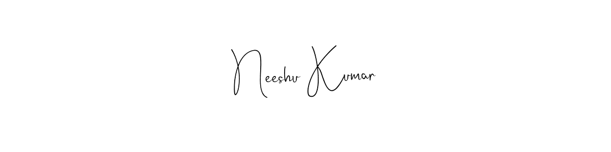 Make a beautiful signature design for name Neeshu Kumar. Use this online signature maker to create a handwritten signature for free. Neeshu Kumar signature style 4 images and pictures png