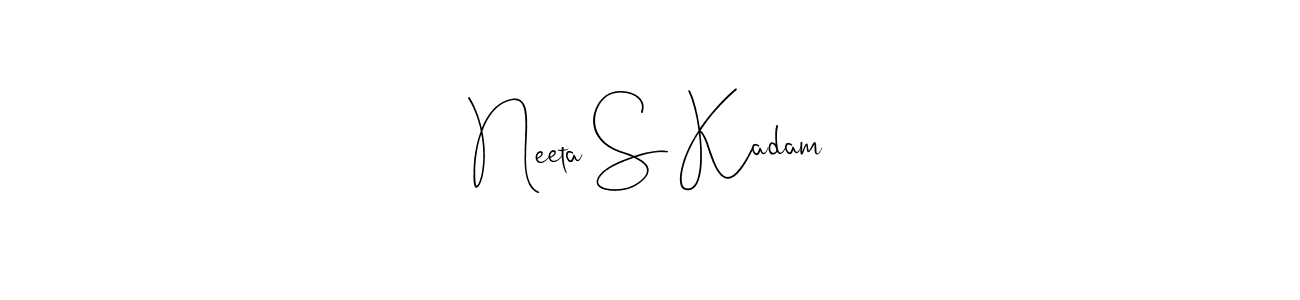 Here are the top 10 professional signature styles for the name Neeta S Kadam. These are the best autograph styles you can use for your name. Neeta S Kadam signature style 4 images and pictures png