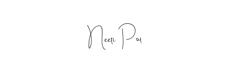 Andilay-7BmLP is a professional signature style that is perfect for those who want to add a touch of class to their signature. It is also a great choice for those who want to make their signature more unique. Get Neeti Pal name to fancy signature for free. Neeti Pal signature style 4 images and pictures png