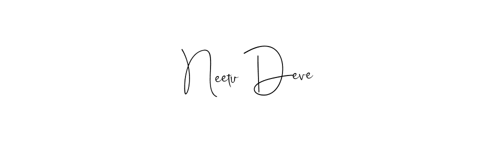 It looks lik you need a new signature style for name Neetu Deve. Design unique handwritten (Andilay-7BmLP) signature with our free signature maker in just a few clicks. Neetu Deve signature style 4 images and pictures png