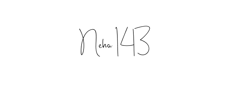 Neha 143 stylish signature style. Best Handwritten Sign (Andilay-7BmLP) for my name. Handwritten Signature Collection Ideas for my name Neha 143. Neha 143 signature style 4 images and pictures png