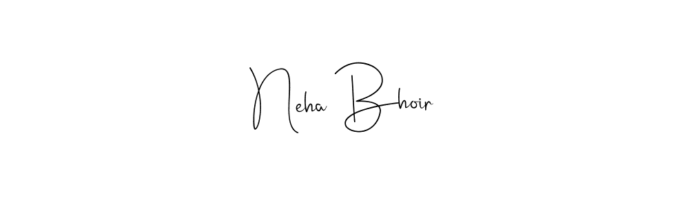 Neha Bhoir stylish signature style. Best Handwritten Sign (Andilay-7BmLP) for my name. Handwritten Signature Collection Ideas for my name Neha Bhoir. Neha Bhoir signature style 4 images and pictures png