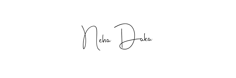 Also we have Neha Daka name is the best signature style. Create professional handwritten signature collection using Andilay-7BmLP autograph style. Neha Daka signature style 4 images and pictures png