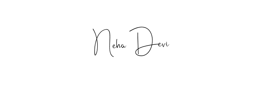Make a beautiful signature design for name Neha Devi. With this signature (Andilay-7BmLP) style, you can create a handwritten signature for free. Neha Devi signature style 4 images and pictures png