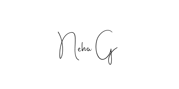 It looks lik you need a new signature style for name Neha G. Design unique handwritten (Andilay-7BmLP) signature with our free signature maker in just a few clicks. Neha G signature style 4 images and pictures png