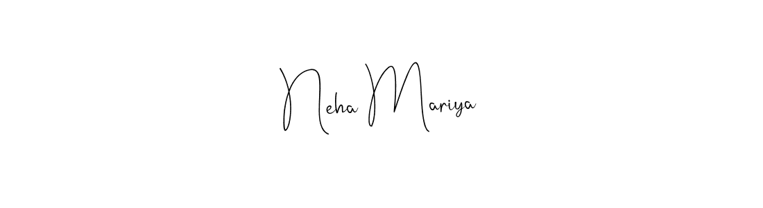 This is the best signature style for the Neha Mariya name. Also you like these signature font (Andilay-7BmLP). Mix name signature. Neha Mariya signature style 4 images and pictures png