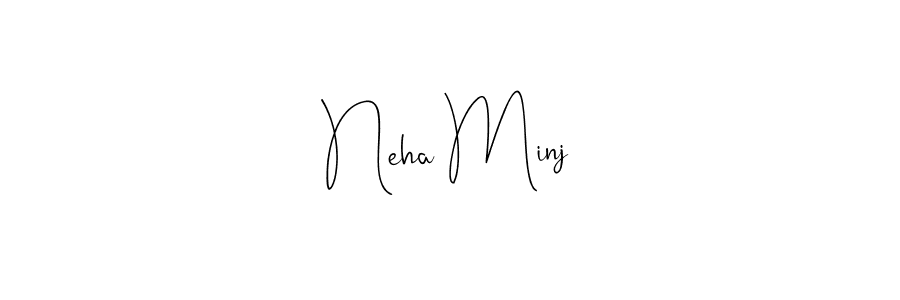 Also we have Neha Minj name is the best signature style. Create professional handwritten signature collection using Andilay-7BmLP autograph style. Neha Minj signature style 4 images and pictures png