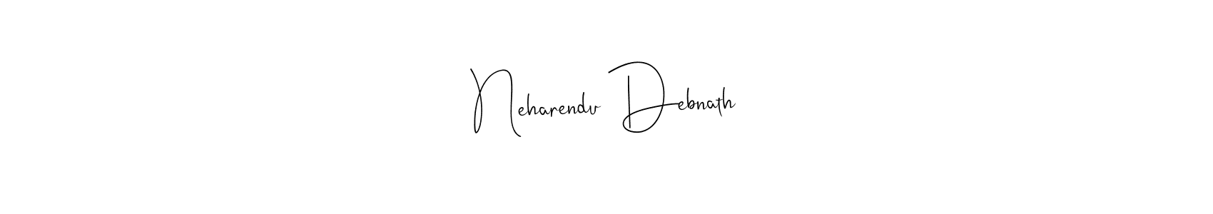 Design your own signature with our free online signature maker. With this signature software, you can create a handwritten (Andilay-7BmLP) signature for name Neharendu Debnath. Neharendu Debnath signature style 4 images and pictures png