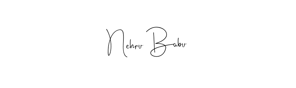 Nehru Babu stylish signature style. Best Handwritten Sign (Andilay-7BmLP) for my name. Handwritten Signature Collection Ideas for my name Nehru Babu. Nehru Babu signature style 4 images and pictures png